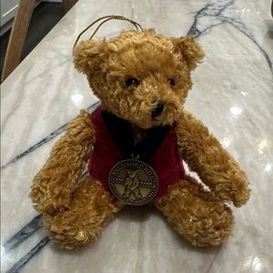 Vintage 2002 Sagamore Hill Midwest Of Cannon Falls Teddy Bear Christmas Ornament